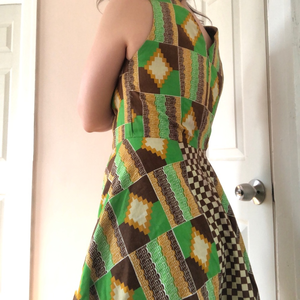 Wax print vintage dress
